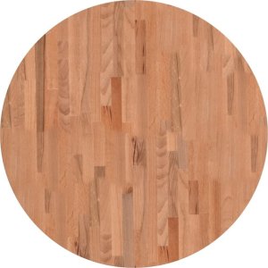 vidaXL Blat do stołu, 80x2,5 cm, okrągły, lite drewno bukowe 2