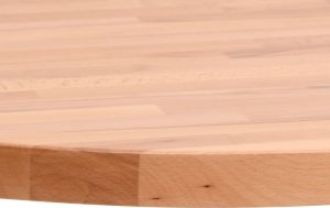 vidaXL Blat do stołu, 80x2,5 cm, okrągły, lite drewno bukowe 3