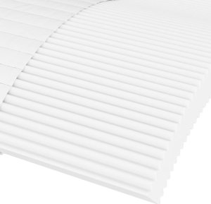 vidaXL Materac piankowy, biały, 80x200 cm, twardość H2/H3 5
