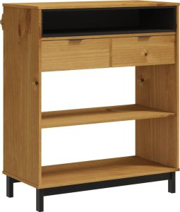 vidaXL Stolik barowy FLAM, 92x45x110 cm, lite drewno sosnowe 2