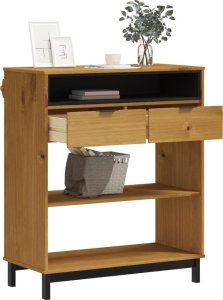 vidaXL Stolik barowy FLAM, 92x45x110 cm, lite drewno sosnowe 3