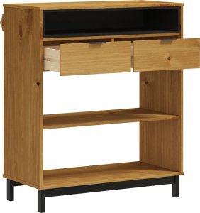 vidaXL Stolik barowy FLAM, 92x45x110 cm, lite drewno sosnowe 4