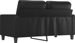 vidaXL 2-osobowa sofa, czarna, 120 cm, sztuczna skóra 5