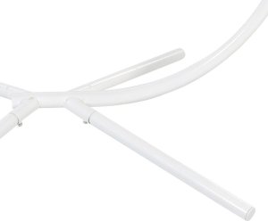 Beliani Fotel wiszący ze stojakiem biały ARCO 9