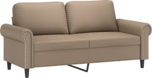 vidaXL 2-osobowa sofa, kolor cappuccino, 140 cm, sztuczna skóra 2