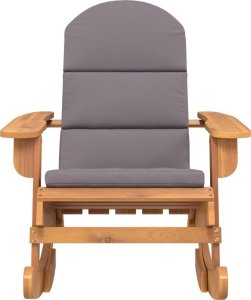 vidaXL Fotel bujany Adirondack z poduszkami, lite drewno akacjowe 3