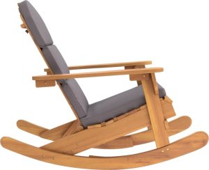 vidaXL Fotel bujany Adirondack z poduszkami, lite drewno akacjowe 4