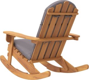 vidaXL Fotel bujany Adirondack z poduszkami, lite drewno akacjowe 5