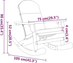 vidaXL Fotel bujany Adirondack z poduszkami, lite drewno akacjowe 7