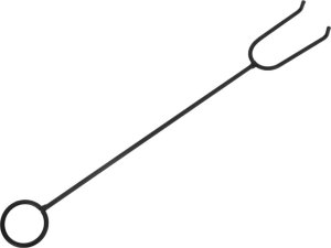 Palenisko ogrodowe vidaXL Palenisko z pogrzebaczem, 58 cm, XXL, stal 6