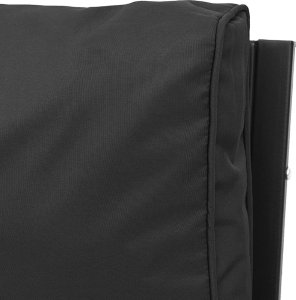 vidaXL Krzesła ogrodowe z szarymi poduszkami, 2 szt, 68x76x79 cm, stal 6