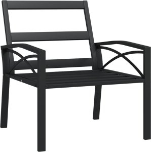 vidaXL Krzesła ogrodowe z szarymi poduszkami, 2 szt, 68x76x79 cm, stal 7