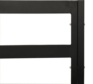 vidaXL Krzesła ogrodowe z szarymi poduszkami, 2 szt, 68x76x79 cm, stal 8