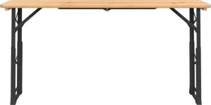 vidaXL Składany stół biesiadny, 170x50x75/105 cm, lite drewno jodłowe 3