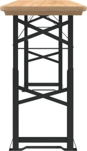 vidaXL Składany stół biesiadny, 170x50x75/105 cm, lite drewno jodłowe 4
