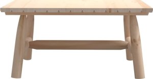 vidaXL Stolik kawowy, 90x50x41 cm, lite drewno świerkowe 3