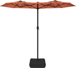 vidaXL Parasol ogrodowy podwójny, terakota, 316x240 cm 3