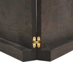 vidaXL Półka, ciemnoszara, 200x60x6 cm, wykończone, lite drewno dębowe 3