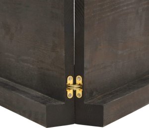 vidaXL Półka, ciemnoszara, 200x60x6 cm, wykończone, lite drewno dębowe 6