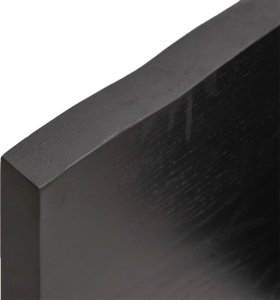 vidaXL Półka, ciemnoszara, 220x60x4 cm, wykończone drewno dębowe 7