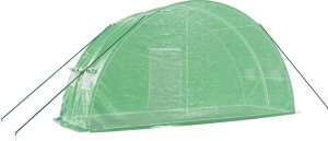 vidaXL Szklarnia ze stalową ramą, zielona, 12 m, 6x2x2,85 m 6