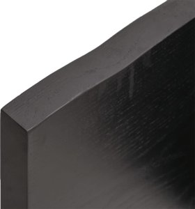 vidaXL Blat stołu, ciemnoszary, 220x60x4 cm, dąb z naturalną krawędzią 4