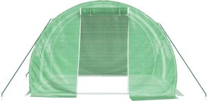 vidaXL Szklarnia ze stalową ramą, zielona, 6 m, 3x2x2 m 4