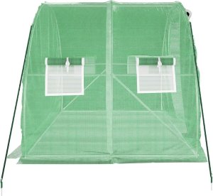 vidaXL Szklarnia ze stalową ramą, zielona, 6 m, 3x2x2 m 5