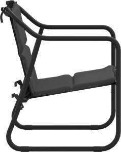 vidaXL 3-cz. zestaw wypoczynkowy do ogrodu, z poduszkami, antracytowy 5