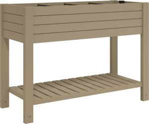 vidaXL Donica do podwyższonej rabaty, jasnobrązowa, 110x45x79 cm, PP 2