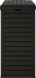Skrzynia ogrodowa vidaXL Zewnętrzny kosz na śmieci, czarny, 78x41x86 cm, polipropylen 6