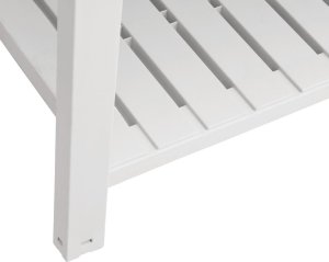 vidaXL Donica do podwyższonej rabaty, biała, 110x45x79 cm, PP 6