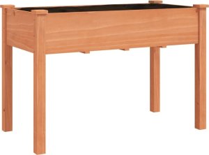 vidaXL Kwietnik z wyściółką, brązowy, 118x59x76 cm, drewno jodłowe 2