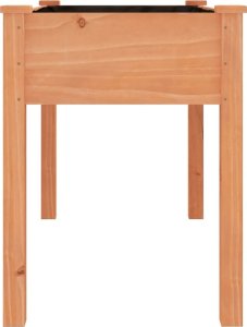 vidaXL Kwietnik z wyściółką, brązowy, 118x59x76 cm, drewno jodłowe 5