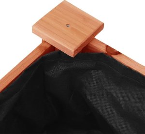 vidaXL Kwietnik z wyściółką, brązowy, 118x59x76 cm, drewno jodłowe 6