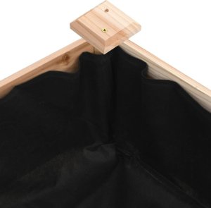 vidaXL Podwyższona rabata z wyściółką, 120x60x25 cm, drewno jodłowe 6