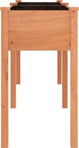 vidaXL Kwietnik z wyściółką, brązowy, 161x45x76 cm, drewno jodłowe 5