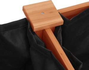 vidaXL Kwietnik z wyściółką, brązowy, 161x45x76 cm, drewno jodłowe 6