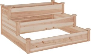 vidaXL 120x120x56 cm, lite drewno jodłowe 2