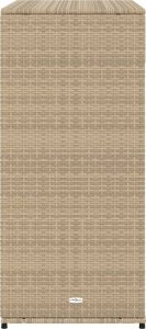 Szafa ogrodowa vidaXL Szafka ogrodowa, beżowa, 105x55x113 cm, polirattan 8