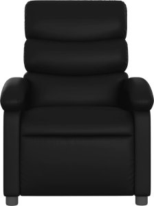 vidaXL Fotel rozkładany, czarny, sztuczna skóra 3