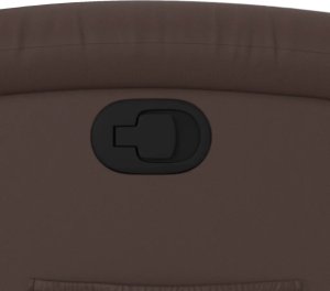 vidaXL Fotel rozkładany, brązowy, sztuczna skóra 9