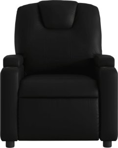 vidaXL Fotel rozkładany, czarny, sztuczna skóra 3
