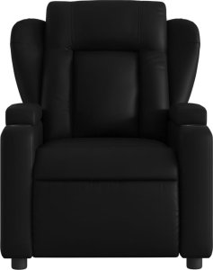 vidaXL Rozkładany fotel masujący, czarny, sztuczna skóra 4