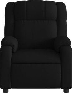 vidaXL Rozkładany fotel masujący, czarny, obity tkaniną 7