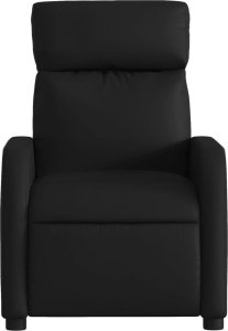 vidaXL Rozkładany fotel masujący, czarny, sztuczna skóra 7