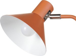 Lampka biurkowa Beliani Lampa biurkowa regulowana metalowa pomarańczowa RIMAVA 4