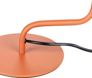 Lampka biurkowa Beliani Lampa biurkowa regulowana metalowa pomarańczowa RIMAVA 6