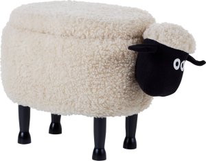 Beliani Pufa zwierzak ze schowkiem beżowa SHEEP Lumarko! 1