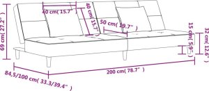vidaXL 2-osobowa kanapa, 2 poduszki, ciemnoszara, aksamitna 11